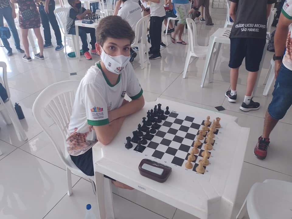 Dantiano é bicampeão em Campeonato Paulista de Xadrez - Colégio