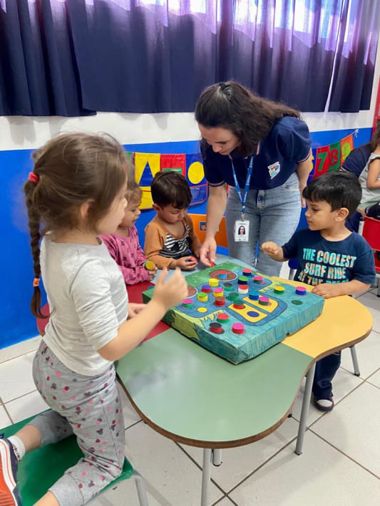 Jogo da velha com palitos de picolé