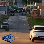 [VÍDEO] Penha: caminhão de concreto tranca rua e morador do bairro Nossa Senhora de Fátima questiona