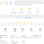 Previsão do tempo para Penha: quinta-feira, 30 de janeiro de 2025