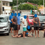 Briga de pescadores movimentou praia de Penha na manhã deste sábado