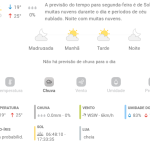 Previsão do tempo para Penha: segunda-feira, 19 de maio 2025