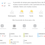 Previsão do tempo para Penha: segunda-feira, 26 de maio 2025