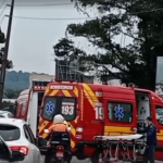 [VÍDEO] Casal se fere em acidente de trânsito entre moto e automóvel na Transbeto