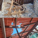 [VÍDEO] Penha: cavalete, tábuas e afins: materiais despencam de prédio em construção e apavoram proprietário de imóvel vizinho