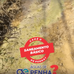 [VÍDEO] Cadê o saneamento básico de Penha? Moradores pagam tratamento de esgoto, mas dejetos vazam em cima da rua