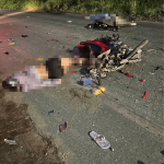 Homem e mulher ficam em situação grave de saúde em decorrência de acidente de trânsito em Penha