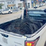 Mutirão de fios retira mais de 1,3 tonelada de cabos em Barra Velha
