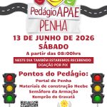 APAE de Penha realiza campanha Pedágio Solidário na manhã deste sábado (13)