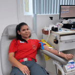 Bombeiros Militares e Comunitários de Penha participam de ação de doação de sangue durante o Junho Vermelho