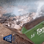 [VÍDEO] Inacreditável: fogo é ateado em caçamba de entulho disponibilizada pela Prefeitura de Penha