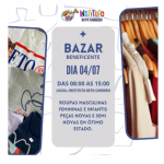 Instituto Beto Carrero realiza mais um Bazar Beneficente em Penha no sábado (4)