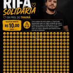 Rifa solidária é lançada em prol de motoboy que sofreu grave ferimento na perna após acidente em Penha
