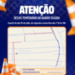 Prefeitura de Barra Velha informa desvio temporário no trânsito no bairro Itajubá