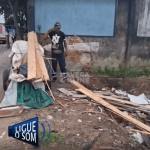 Homem flagra descarte de entulho em terreno ao lado da Havan de Navegantes e dá sermão; “tem que tocar o pau mesmo”, diz Luciano Hang