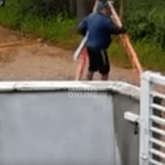 [VÍDEO] Homem “leva escada para passear” e proprietários pedem devolução do equipamento